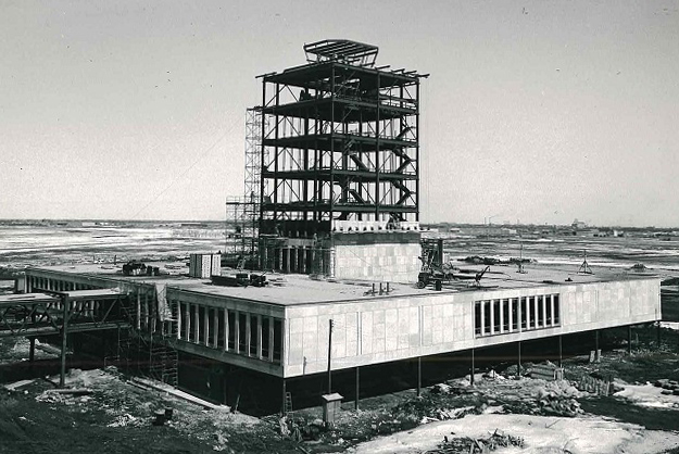 Historical photo of the Air Terminal Building