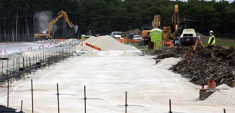 Taxiway G construction site