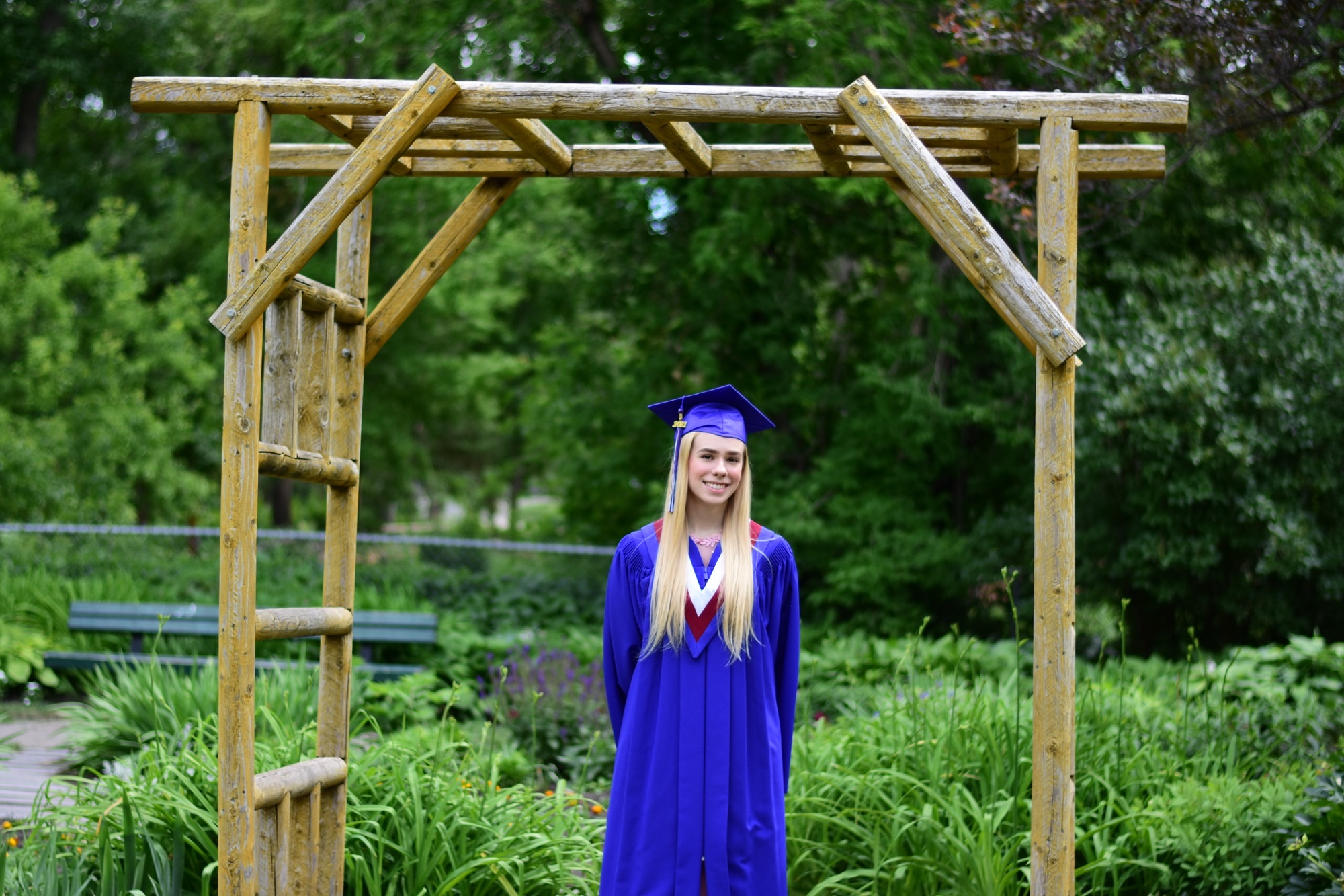 Local student Terri Erdmann on graduation day